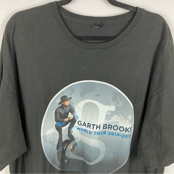 Tultex Garth Brooks 2014-2016 World Tour Concert T-Shirt XXL Black - Picture 3 of 13